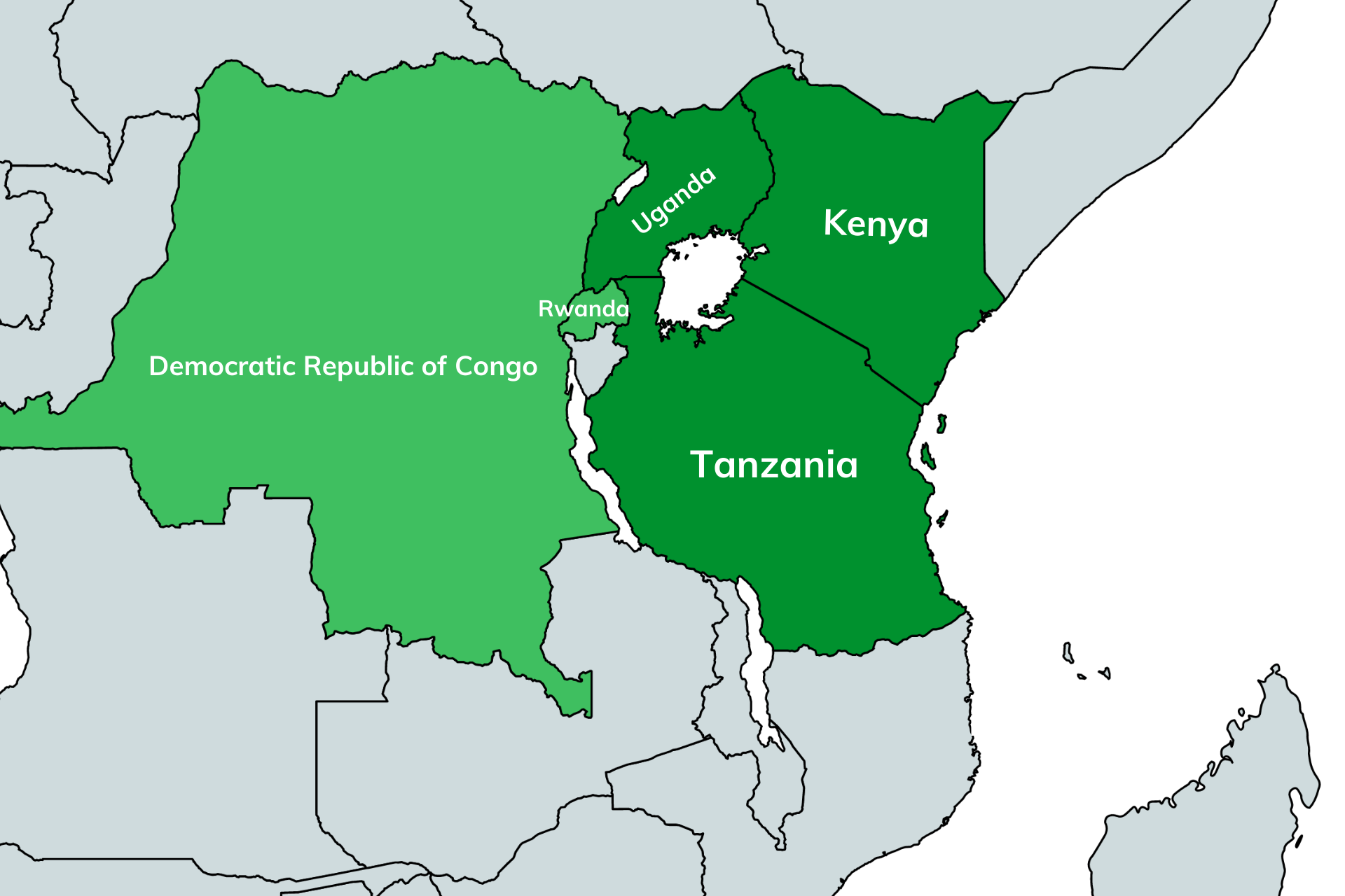 Swahili Guidelines International Ministries   Swahili Language Map 